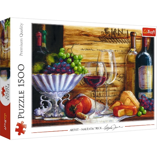 Imagine PUZZLE TREFL 1500  MALENDA TRICK ARTA VINULUI