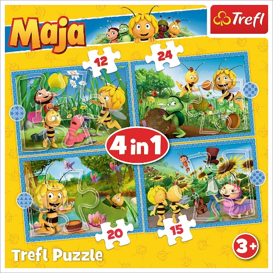 Imagine  Puzzle Trefl 4in1 Aventurile Albinuței Maya
