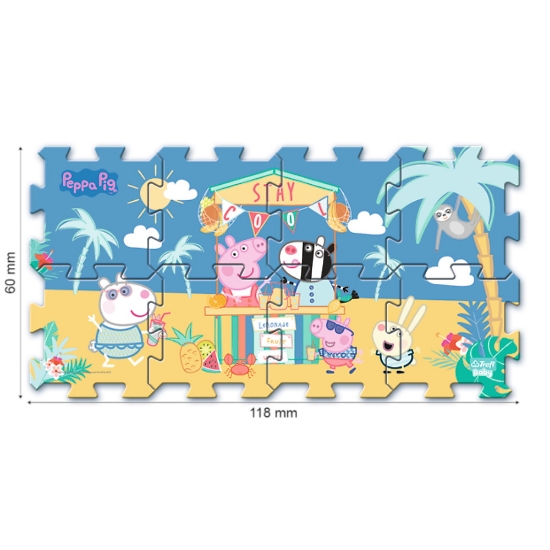 Imagine Puzzle de podea din spumă Peppa Pig Summer