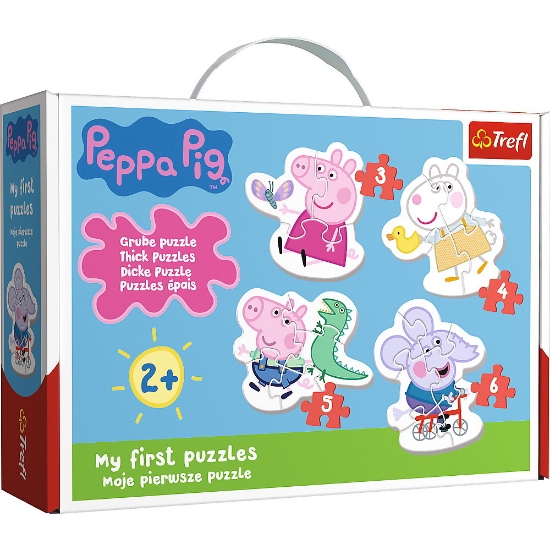 Imagine Puzzle Baby Clasic Simpatica Peppa Pig 18 piese