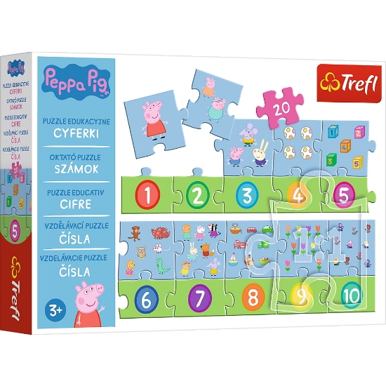Imagine PUZZLE EDUCATIONAL 20 PIESE NUMERE PEPPA PIG