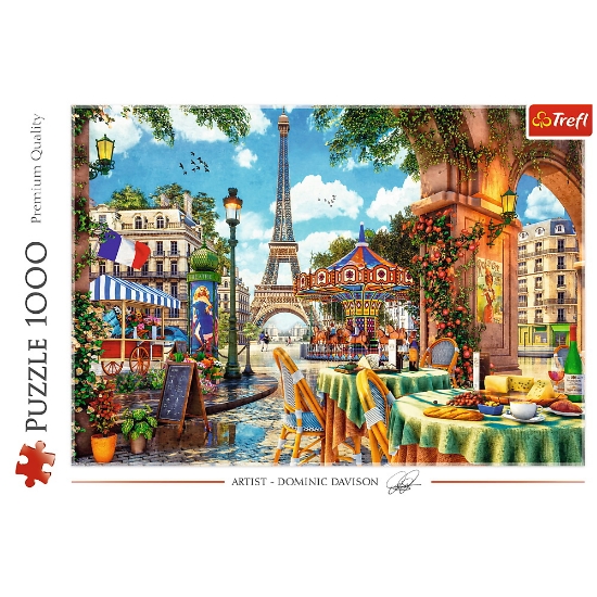 Imagine  Puzzle Trefl 1000 Dimineața pariziană