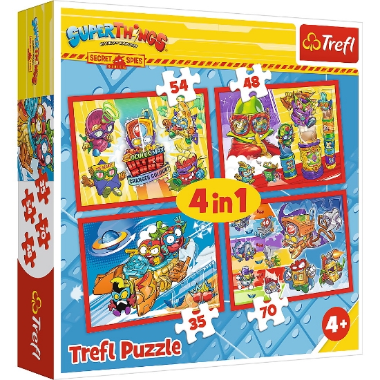 Imagine PUZZLE TREFL 4IN1  SPIONII SECRETI