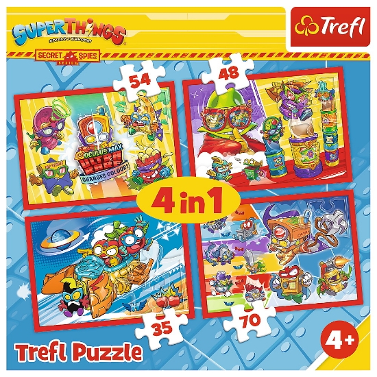 Imagine  Puzzle Trefl 4in1 Spionii Secreți