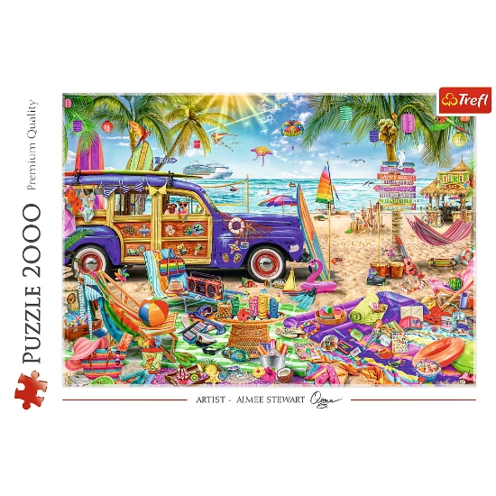 Imagine Puzzle Trefl 2000 Vacanța tropicală