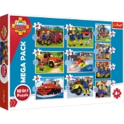 Imagine PUZZLE TREFL 10IN1 POMPIERUL SAM - SALVARILE POMPIERULUI SAM