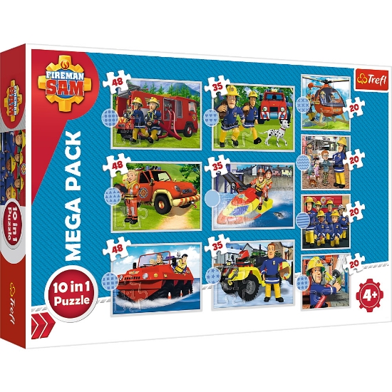 Imagine PUZZLE TREFL 10IN1 POMPIERUL SAM - SALVARILE POMPIERULUI SAM