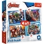 Imagine  Puzzle Trefl 4in1 Avengers – Răzbunătorii Curajoși