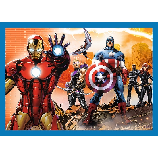 Imagine  Puzzle Trefl 4in1 Avengers – Răzbunătorii Curajoși