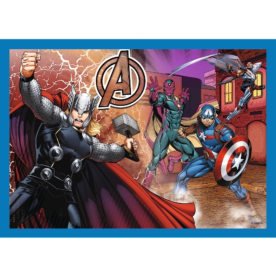 Imagine  Puzzle Trefl 4in1 Avengers – Răzbunătorii Curajoși