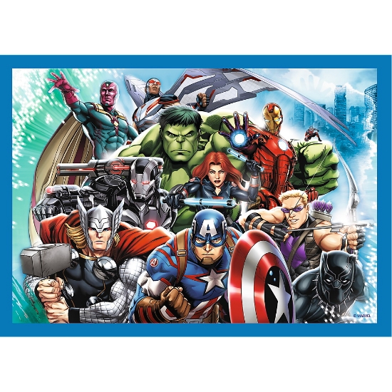 Imagine  Puzzle Trefl 4in1 Avengers – Răzbunătorii Curajoși