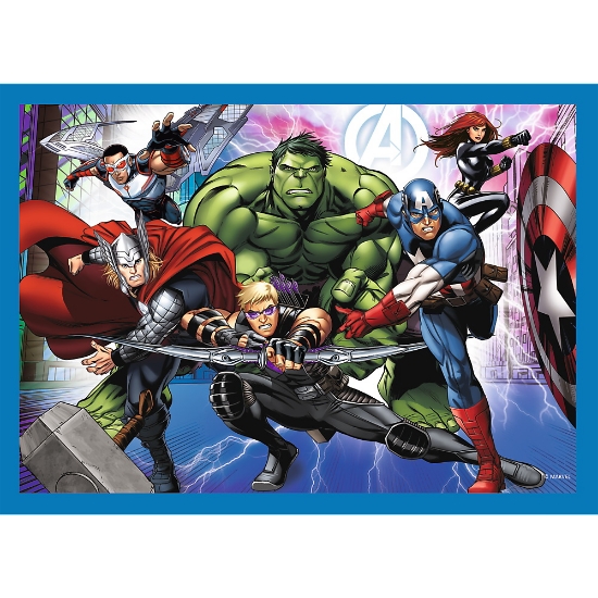 Imagine  Puzzle Trefl 4in1 Avengers – Răzbunătorii Curajoși