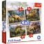 Imagine Puzzle Trefl 4in1 Dinozaurii Interesanți