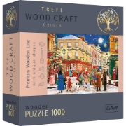 Imagine PUZZLE TREFL DIN LEMN 1000 PIESE STRADA PREGATITA DE CRACIUN