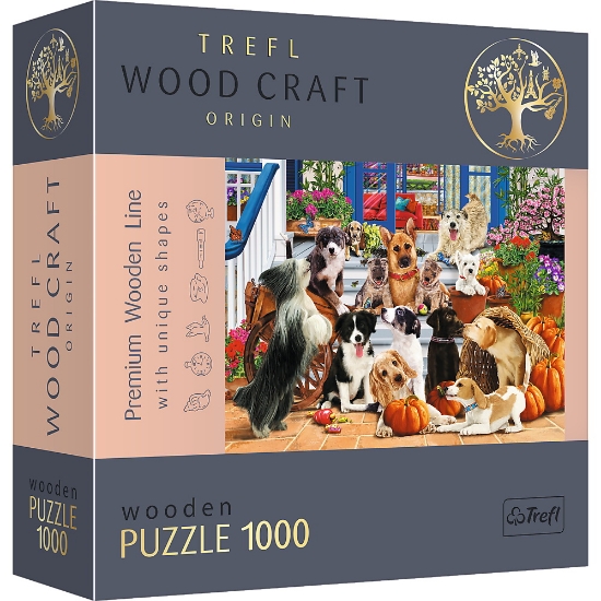 Imagine PUZZLE TREFL DIN LEMN 1000 PIESE ECHIPA DE CATEI