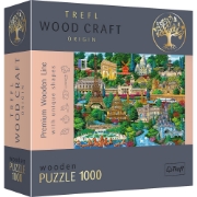 Imagine PUZZLE TREFL DIN LEMN 1000 PIESE OBIECTIVE TURISTICE FAIMOASE DIN FRANTA