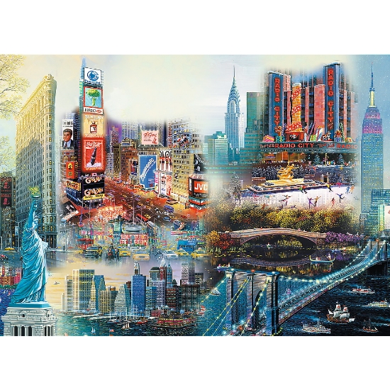 Imagine Puzzle Trefl din lemn 1000 piese New York