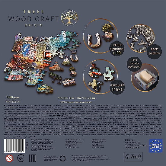 Imagine Puzzle Trefl din lemn 1000 piese New York