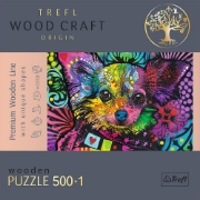 Imagine PUZZLE TREFL DIN LEMN 500+1 PIESE CATELUSII DRAGALASI