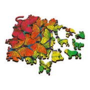 Imagine PUZZLE TREFL DIN LEMN 500+1 PIESE FLUTURASII COLORATI