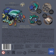 Imagine Puzzle Trefl din lemn 500+1 piese viața marină