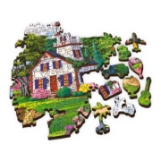 Imagine PUZZLE TREFL DIN LEMN 500+1 PIESE PORTUL IN TIMPUL VERII