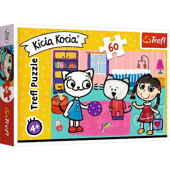 Imagine PUZZLE TREFL 60 KICIA KOCIA SI PRIETENII
