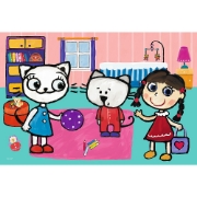 Imagine PUZZLE TREFL 60 KICIA KOCIA SI PRIETENII