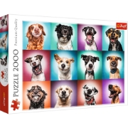 Imagine Puzzle Trefl 2000 Căţuşii Amuzanţi