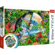 Imagine PUZZLE TREFL SPIRAL 1040 PIESE ANIMALE TROPICALE