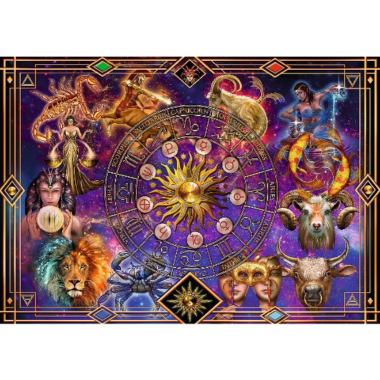Imagine Puzzle Trefl Spiral 1040 piese Semne zodiacale