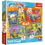 Imagine  Puzzle Trefl 4in1 Super Things Super Acțiunea