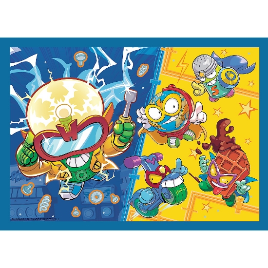 Imagine  Puzzle Trefl 4in1 Super Things Super Acțiunea