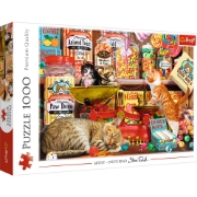 Imagine PUZZLE TREFL 1000 PISICI SI DULCIURI