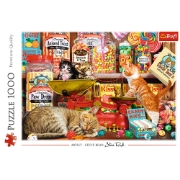 Imagine PUZZLE TREFL 1000 PISICI SI DULCIURI