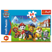Imagine PUZZLE TREFL 60 PIESE PATRULA CATELUSILOR CATEII IN IARBA