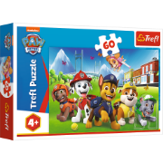 Imagine PUZZLE TREFL 60 PIESE PATRULA CATELUSILOR CATEII IN IARBA