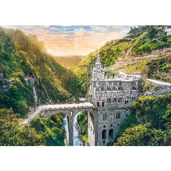 Imagine Puzzle Trefl 1000 Sanctuarul Las Lajas Columbia
