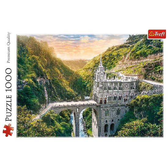 Imagine Puzzle Trefl 1000 Sanctuarul Las Lajas Columbia