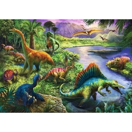 Imagine Puzzle Trefl 200 Lumea dinozaurilor