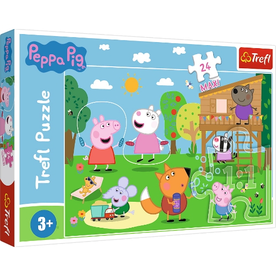 Imagine PUZZLE TREFL 24 MAXI PEPPA PIG DISTRACTIA DIN IARBA
