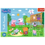 Imagine PUZZLE TREFL 24 MAXI PEPPA PIG DISTRACTIA DIN IARBA