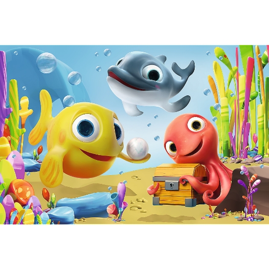 Imagine  Puzzle Trefl 24 MAXI Peștișorii fericiți