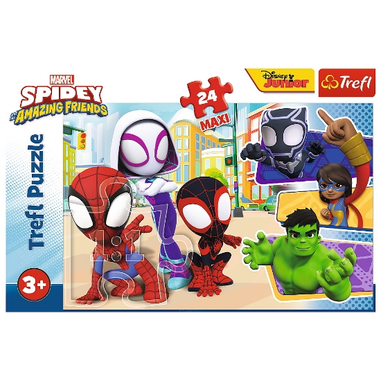 Imagine Puzzle Trefl 24 Maxi Spidey și prietenii lui extraordinari