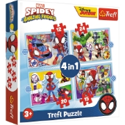 Imagine PUZZLE TREFL 4IN1 SPIDAY ECHIPA SPIDAY