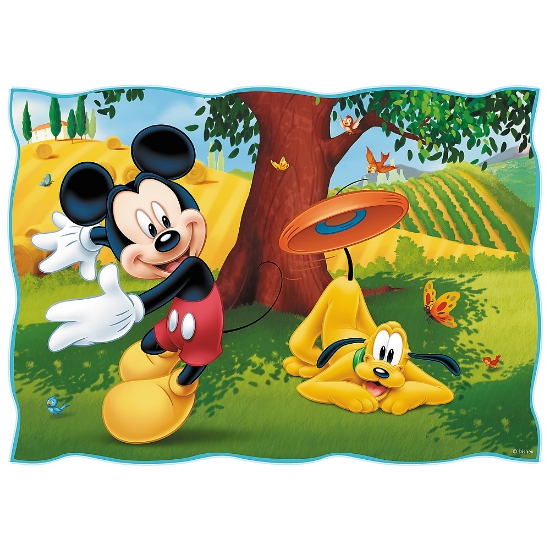 Imagine Puzzle Trefl 4in1 Mickey Mouse ziua deosebită