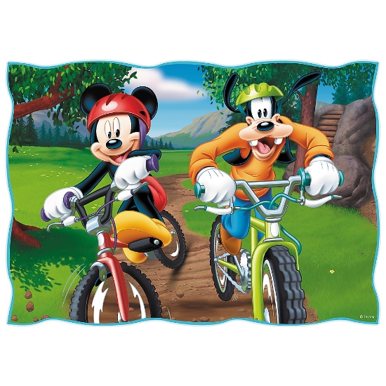 Imagine Puzzle Trefl 4in1 Mickey Mouse ziua deosebită