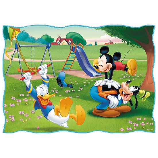 Imagine Puzzle Trefl 4in1 Mickey Mouse ziua deosebită