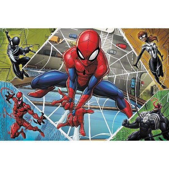 Imagine Puzzle Trefl 300 Marvel Spiderman Uimitorul Om Păianjen