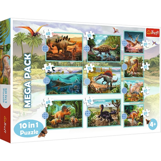 Imagine PUZZLE TREFL 10IN1 LUMEA DINOZAURILOR